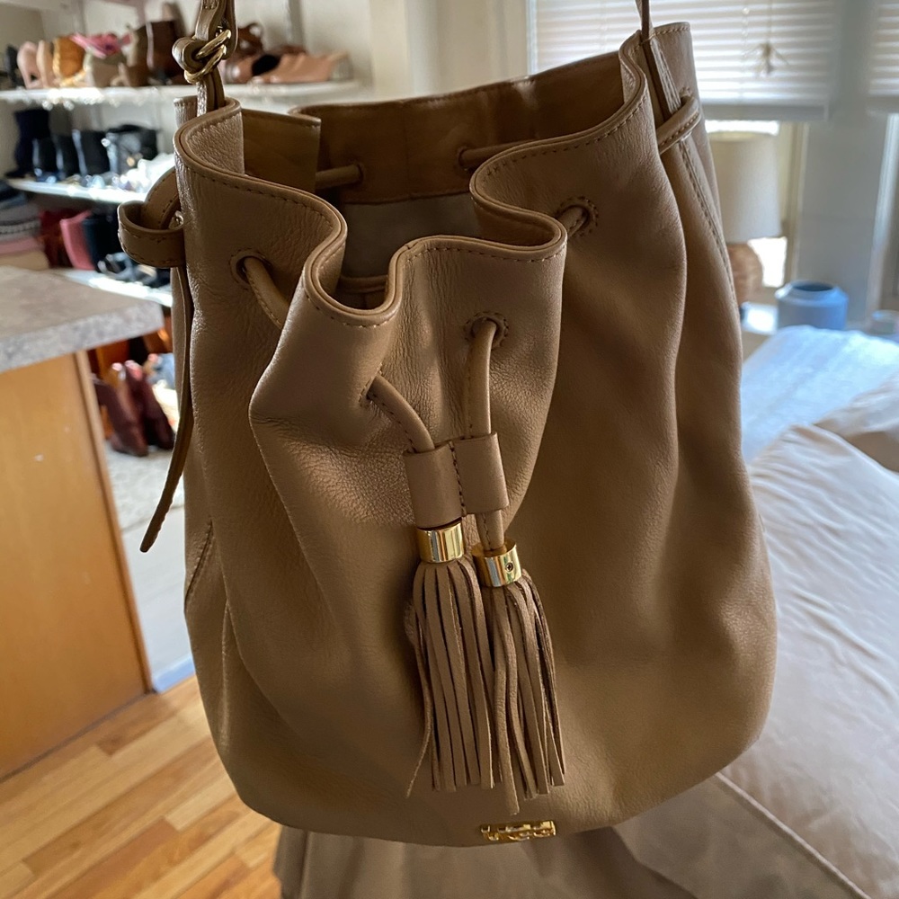 Ugg Tan Leather Bucket Bag